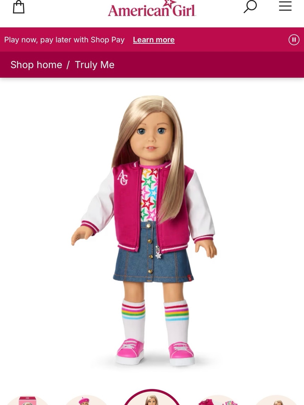 New in box American girl truly me doll